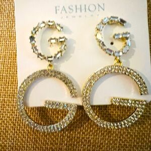 Unbranded double “G” dangling earrings